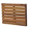 Anzzi Shower Seat, 16.93 in L, Natural Teak Wood, Aluminum trim AC-AZ8209 - alternate 3